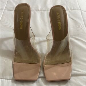 Fashion Nova Women's Nude Heels